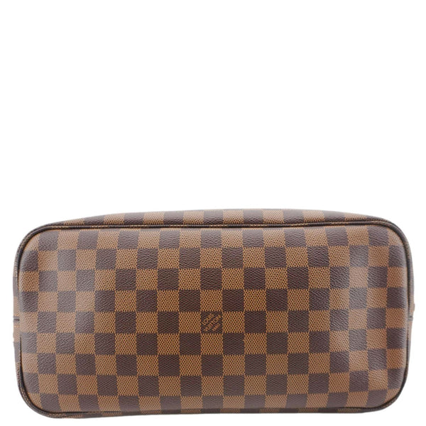 LOUIS VUITTON Neverfull MM Damier Ebene Shoulder Bag Brown