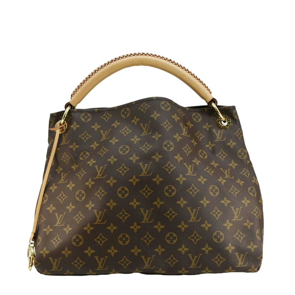 LOUIS VUITTON Artsy MM Monogram Canvas Hobo Bag Brown