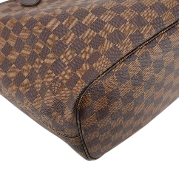 LOUIS VUITTON Neverfull MM Damier Ebene Shoulder Bag Brown