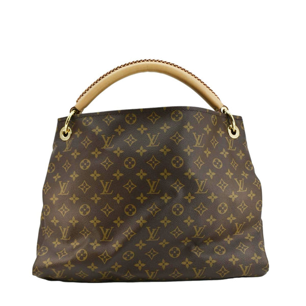 LOUIS VUITTON Artsy MM Monogram Canvas Hobo Bag Brown