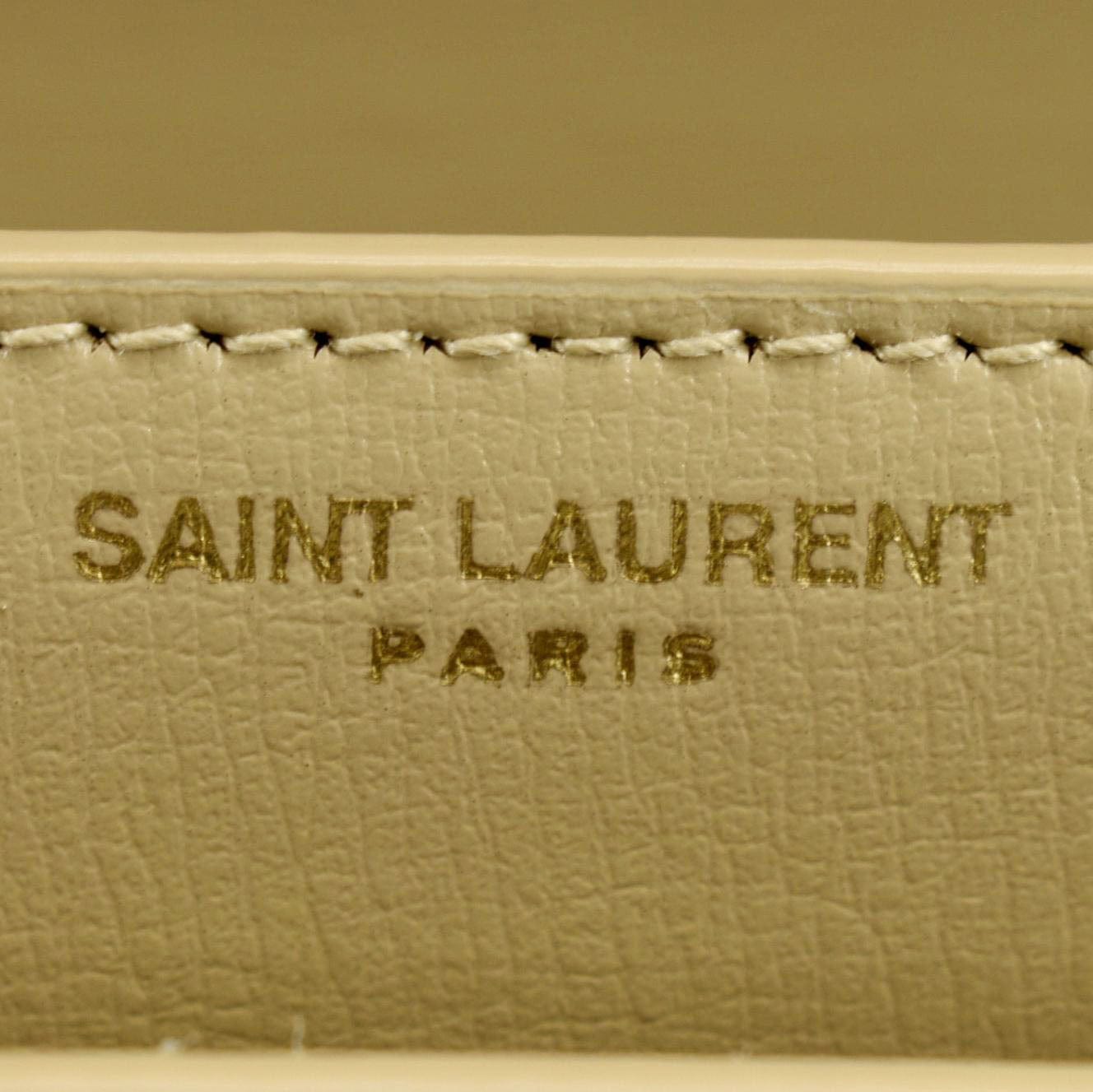 Saint Laurent Monogram Sunset Medium Beige Leather Shoulder Bag -  MyDesignerly