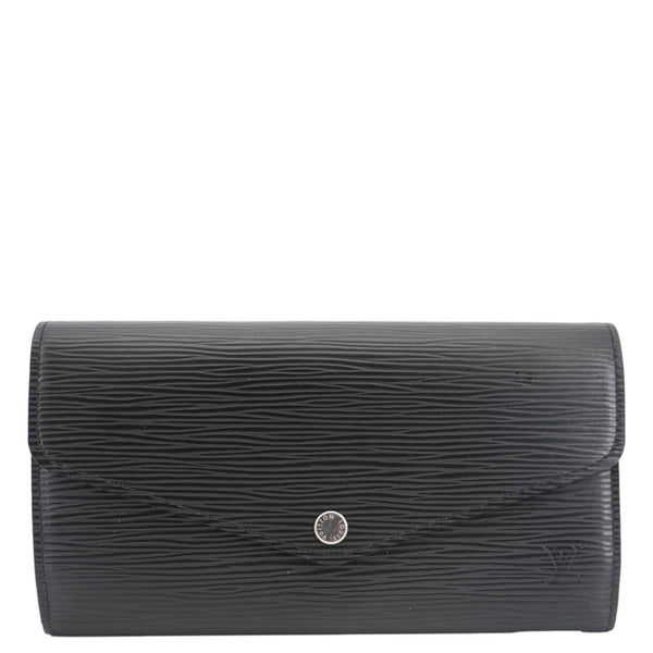 LOUIS VUITTON Sarah Epi Leather Wallet Black