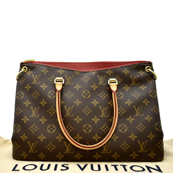 LOUIS VUITTON Pallas MM Monogram Canvas Shoulder Bag Brown