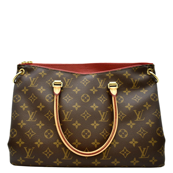 LOUIS VUITTON Pallas MM Monogram Canvas Shoulder Bag Brown