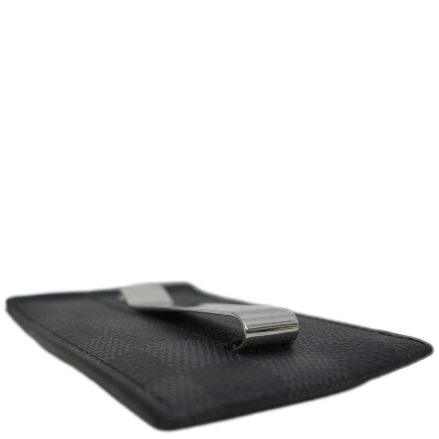 Louis Vuitton Prince Card Holder with Bill Clip Damier Graphite Gray in  Coated Canvas with Silver-tone - GB