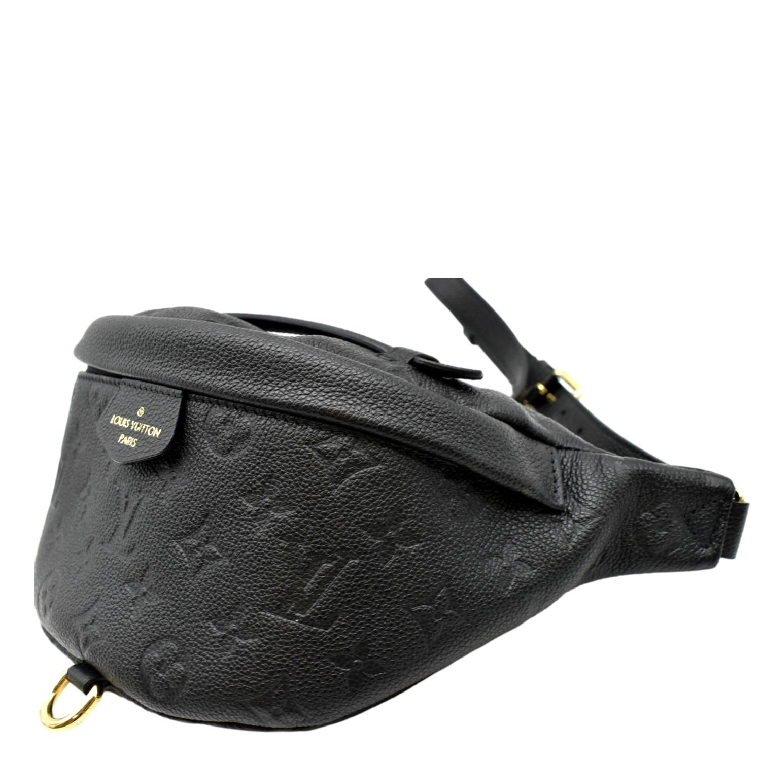 Louis Vuitton Black Monogram Empreinte Leather Bumbag Belt