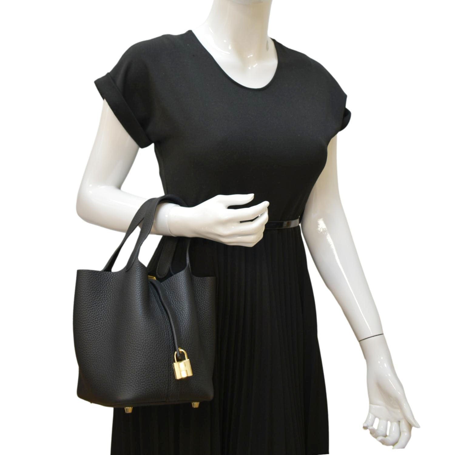 Hermès Clemence Picotin Lock 18 - Brown Handle Bags, Handbags - HER538890
