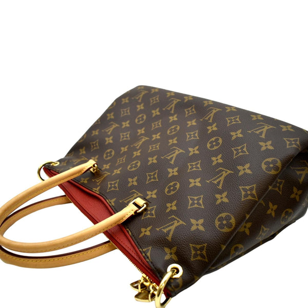 LOUIS VUITTON Pallas MM Monogram Canvas Shoulder Bag Brown