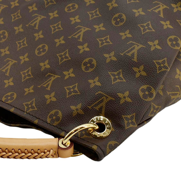 LOUIS VUITTON Artsy MM Monogram Canvas Hobo Bag Brown