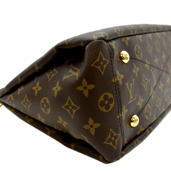 LOUIS VUITTON Pallas MM Monogram Canvas Shoulder Bag Brown