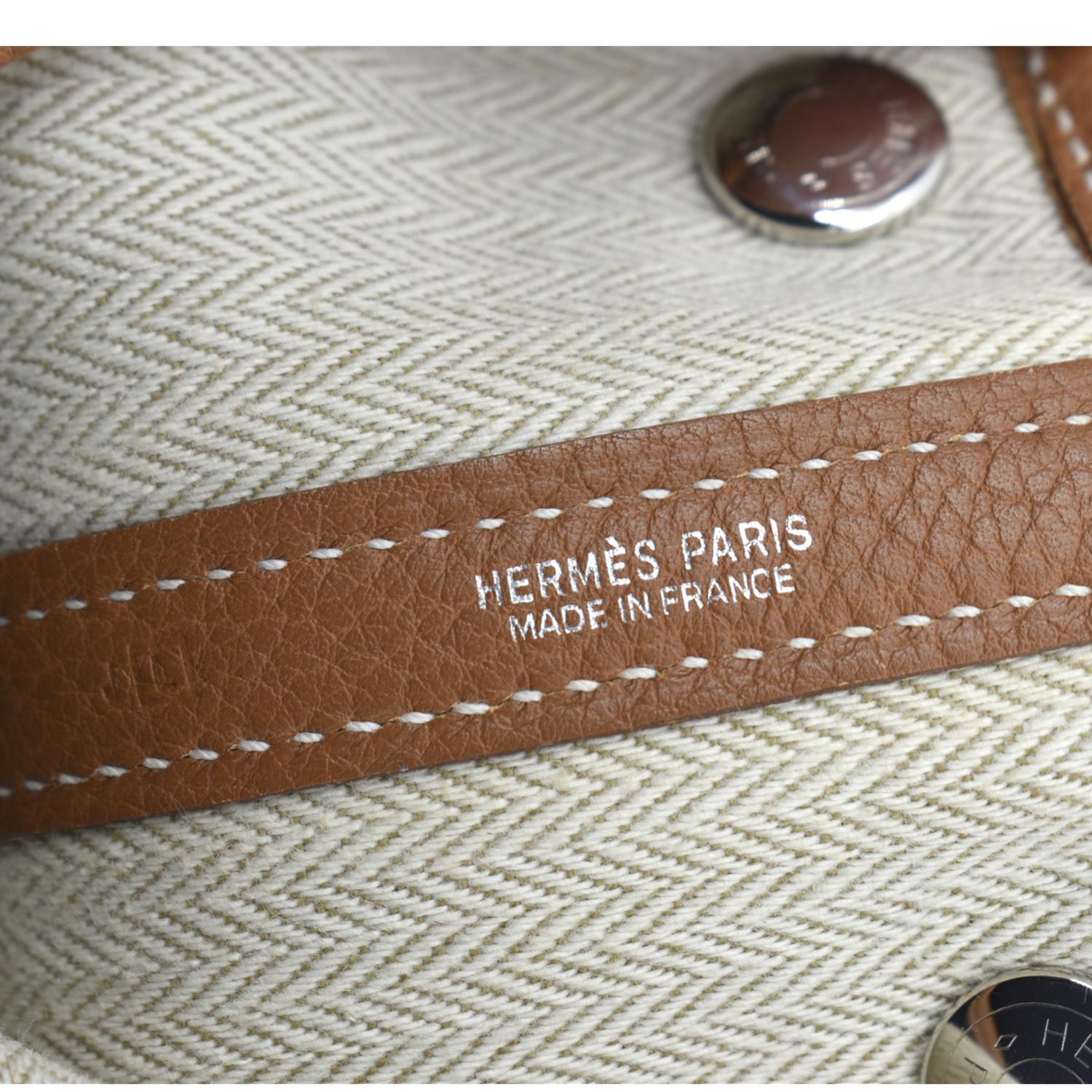 Hermes Garden Party Size TPM Menthe Negonda Leather