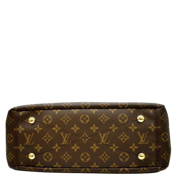 LOUIS VUITTON Pallas MM Monogram Canvas Shoulder Bag Brown