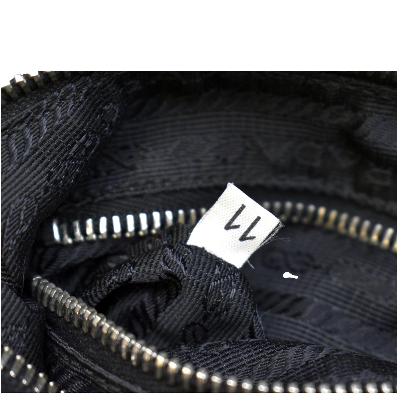  Prada Tessuto Black Nylon Leather Trim Shopping Tote