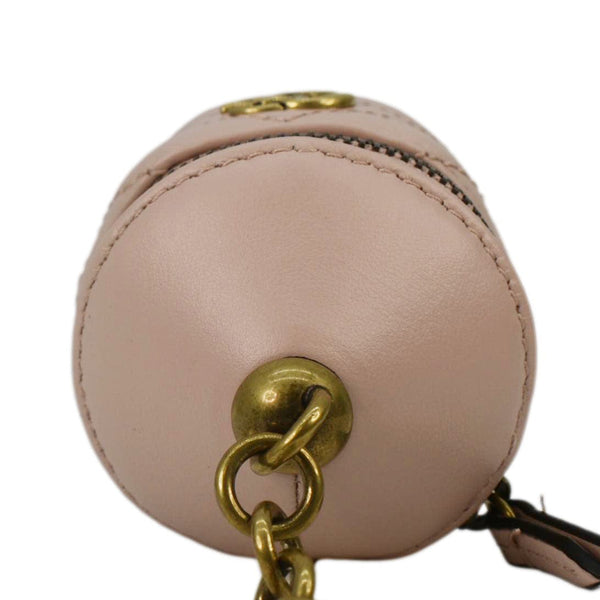 GUCCI GG Marmont Leather Key Chain Pink 725109