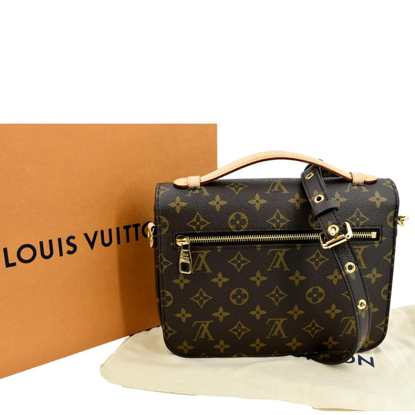 LOUIS VUITTON Metis Pochette Monogram Canvas Crossbody Bag Brown