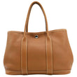 HERMES Garden Party 30 TPM Leather Tote Bag Tan