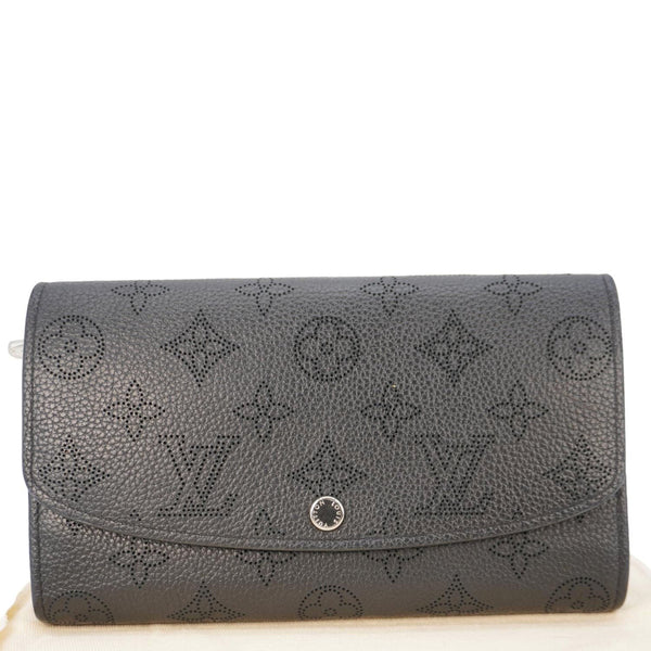 LOUIS VUITTON Iris Mahina Monogram Leather Wallet Black