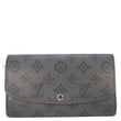 LOUIS VUITTON Iris Mahina Monogram Leather Wallet Black