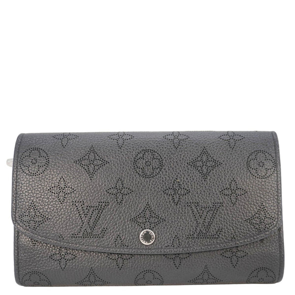 LOUIS VUITTON Iris Mahina Monogram Leather Wallet Black