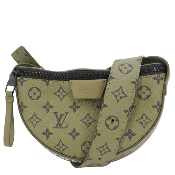 LOUIS VUITTON Moon Monogram Coated Canvas Crossbody Bag Green Khaki