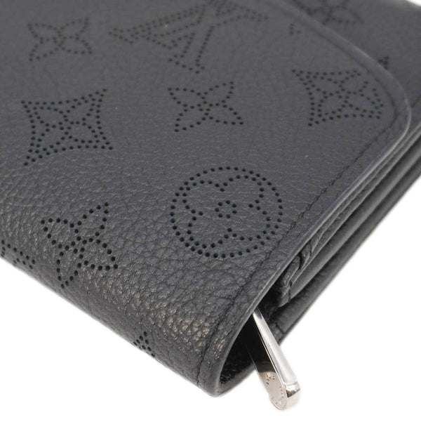 LOUIS VUITTON Iris Mahina Monogram Leather Wallet Black