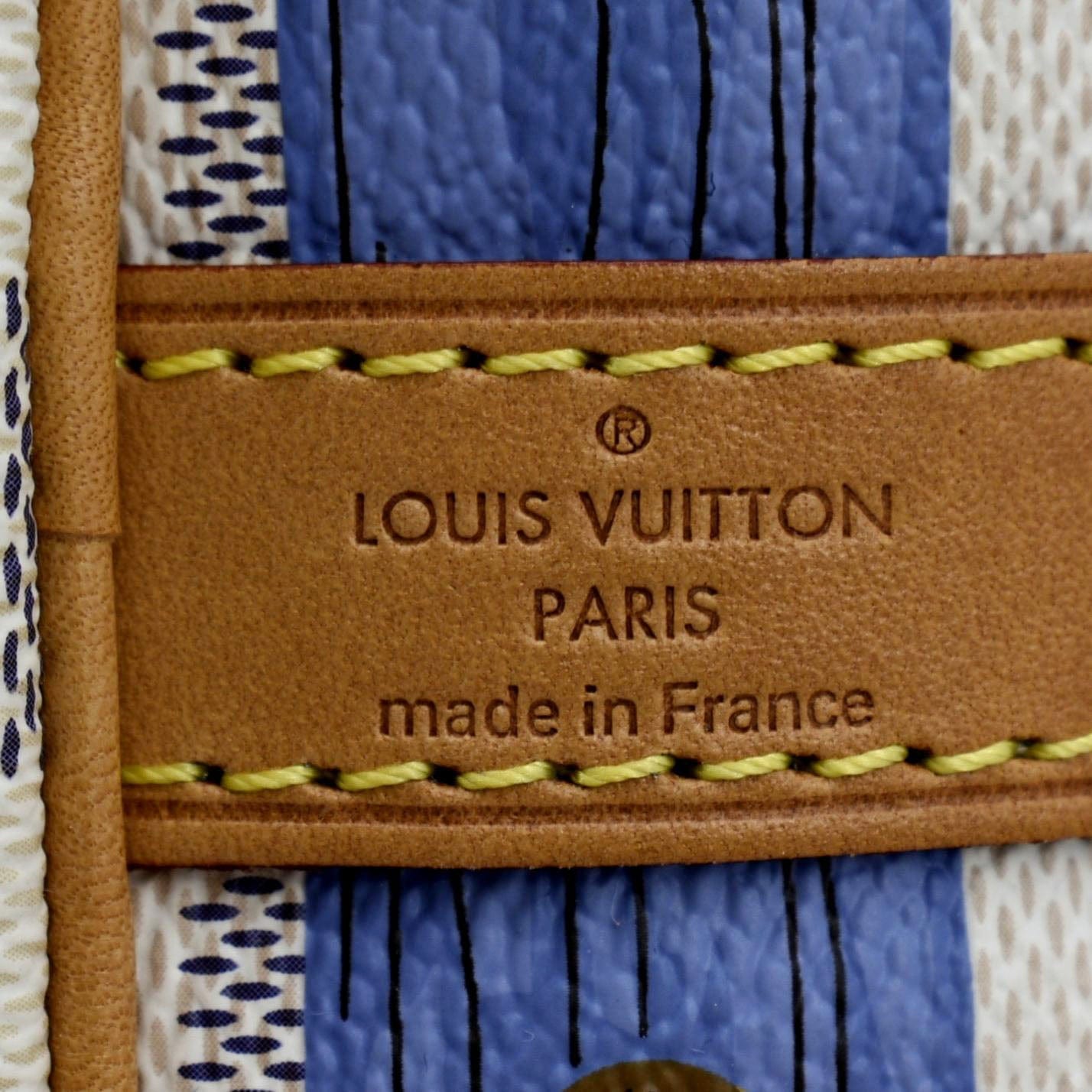White Louis Vuitton Damier Azur Summer Trunks Speedy Bandouliere