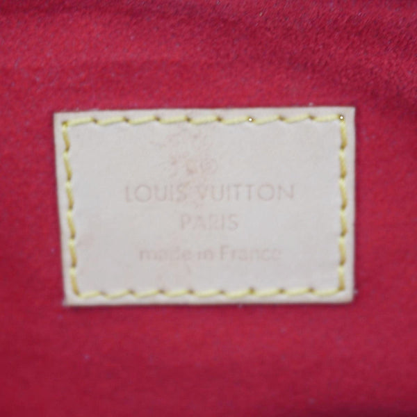 LOUIS VUITTON Pallas MM Monogram Canvas Shoulder Bag Red