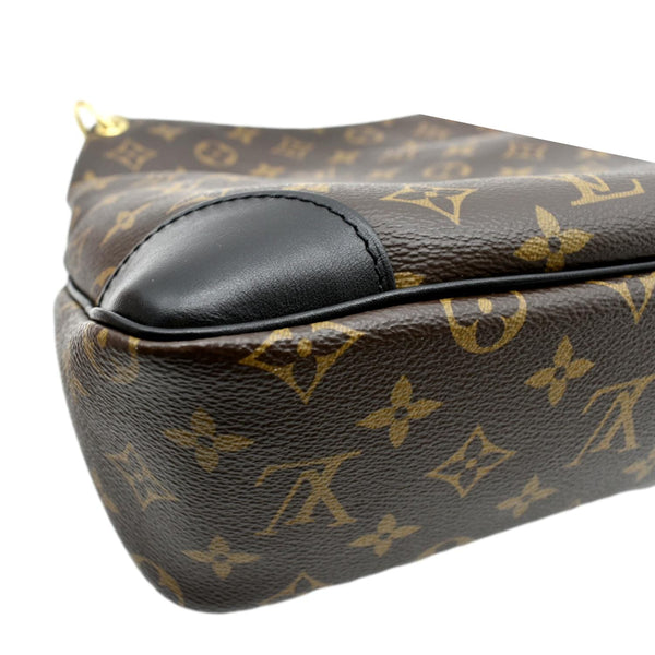 LOUIS VUITTON Odeon NM MM Monogram Canvas Shoulder Bag Black/Brown