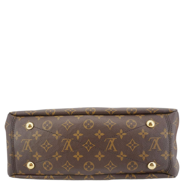 LOUIS VUITTON Pallas MM Monogram Canvas Shoulder Bag Red