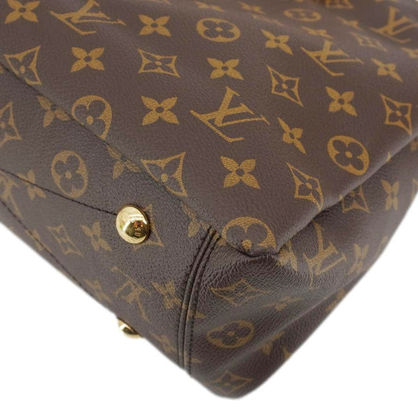 LOUIS VUITTON Pallas MM Monogram Canvas Shoulder Bag Red