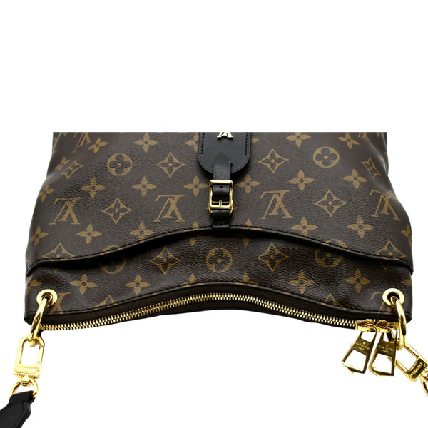 LOUIS VUITTON Odeon NM MM Monogram Canvas Shoulder Bag Black/Brown