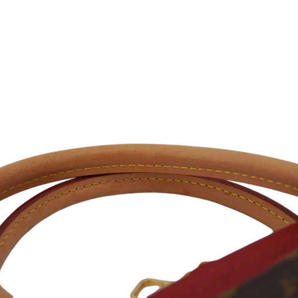 LOUIS VUITTON Pallas MM Monogram Canvas Shoulder Bag Red