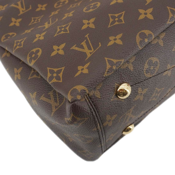 LOUIS VUITTON Pallas MM Monogram Canvas Shoulder Bag Red