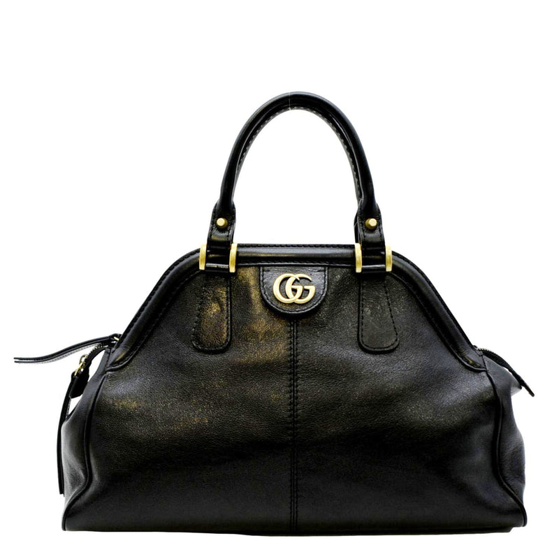 GUCCI Re(Belle) Calfskin Leather Tote Bag Black 516459