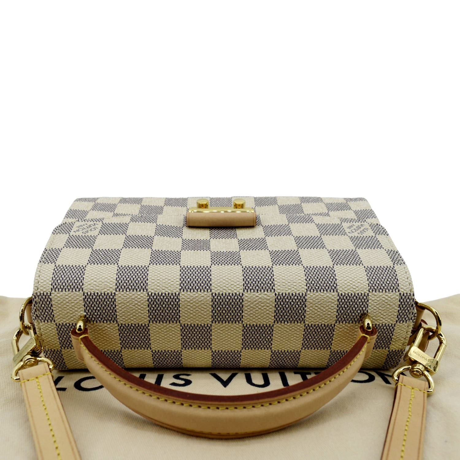 Authentic Louis Vuitton Croisette Damier Azur Crossbody Handbag