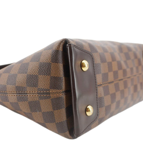 LOUIS VUITTON Duomo Damier Ebene Hobo Bag Brown