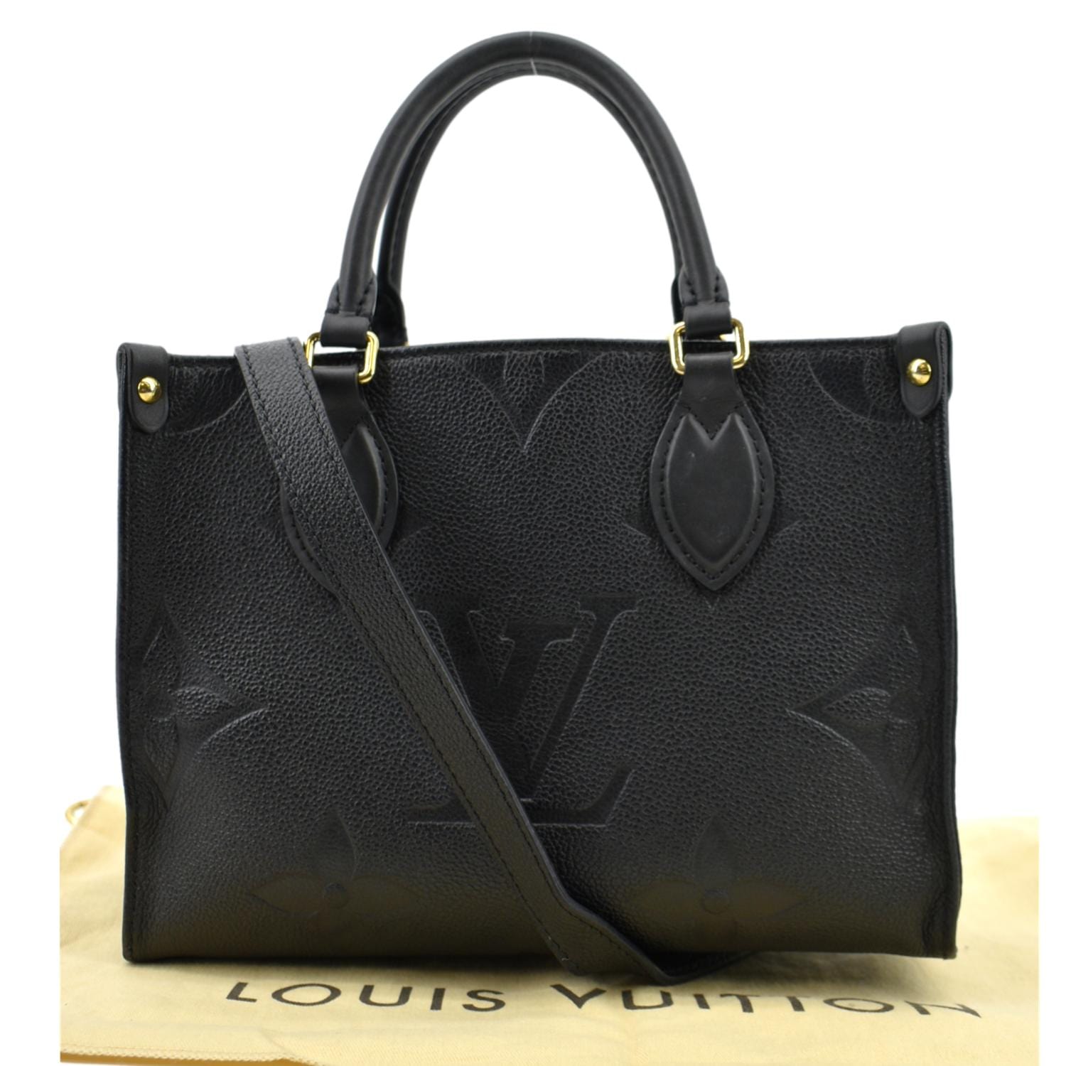 Louis Vuitton, Bags, Onthego Pm Louis Vuitton Black Tote