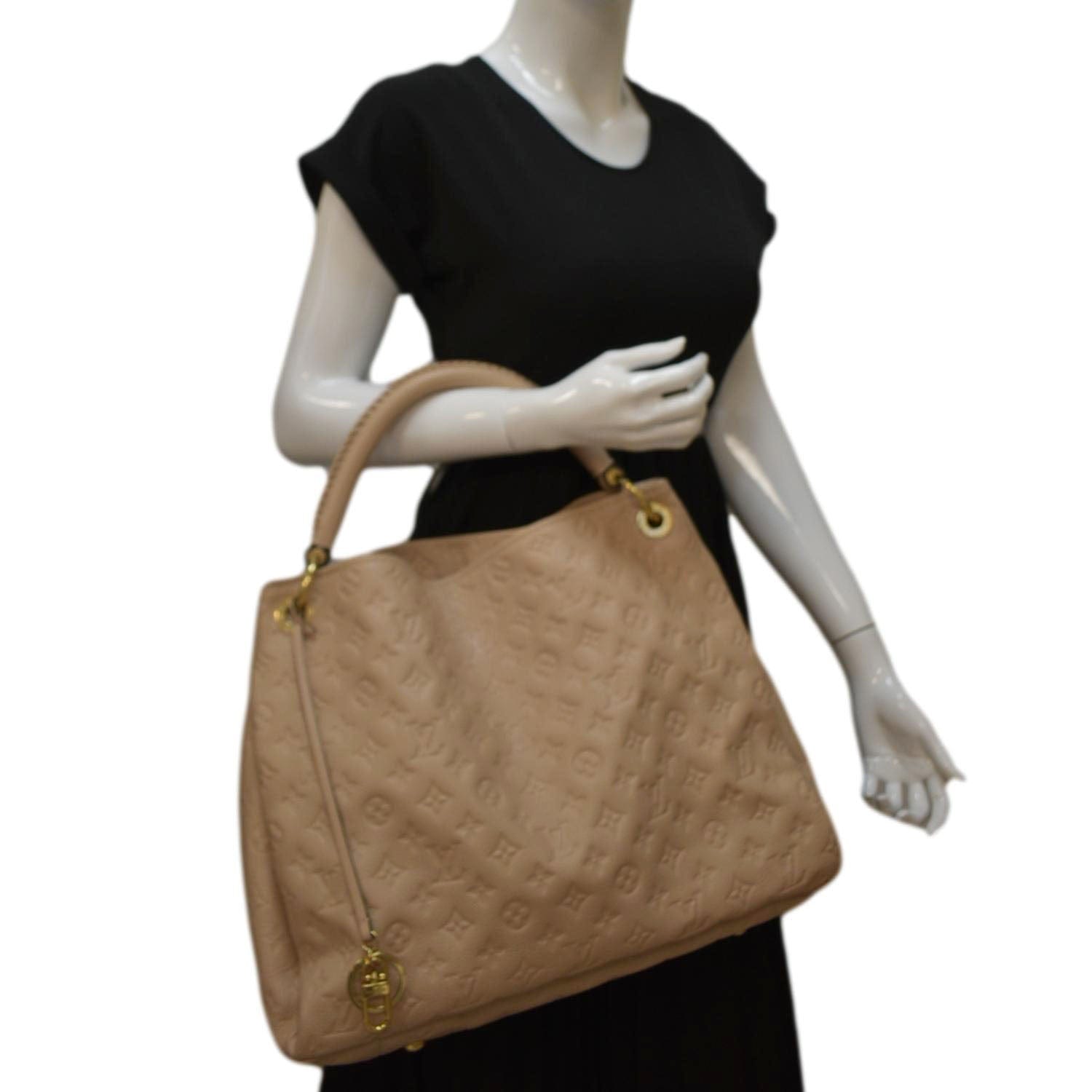 Louis Vuitton, Bags, Louisvuitton Artsy Mm White Monogram Empreinte  Leather Hobo Bag