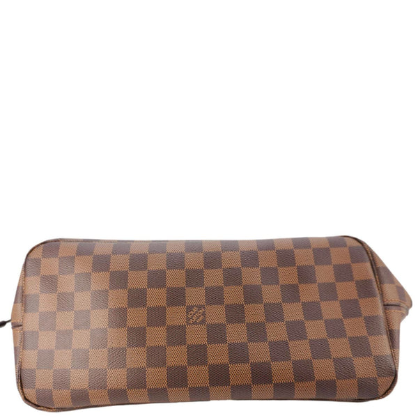 LOUIS VUITTON Neverfull MM Damier Ebene Tote Bag Brown