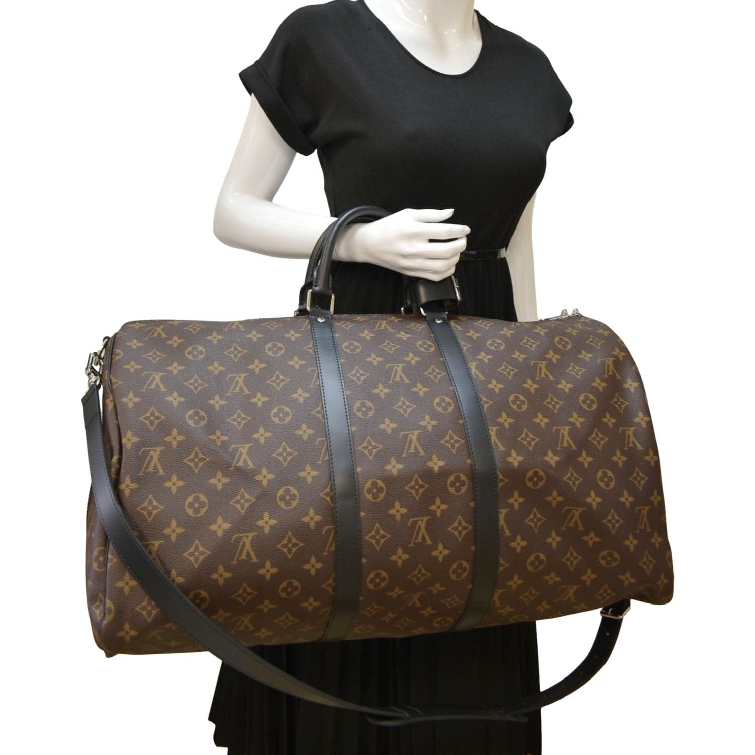 Louis Vuitton Keepall 55 Monogram Canvas Travel Bag