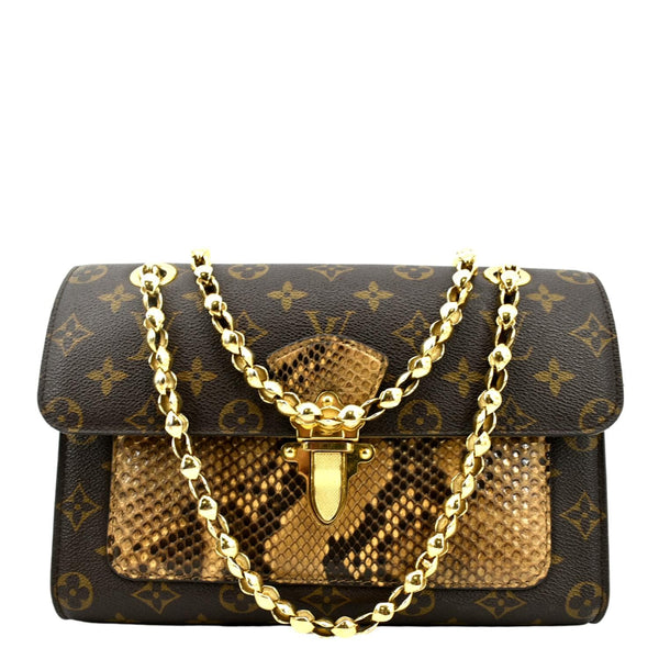 LOUIS VUITTON Victoire Monogram Canvas Crossbody Bag Brown