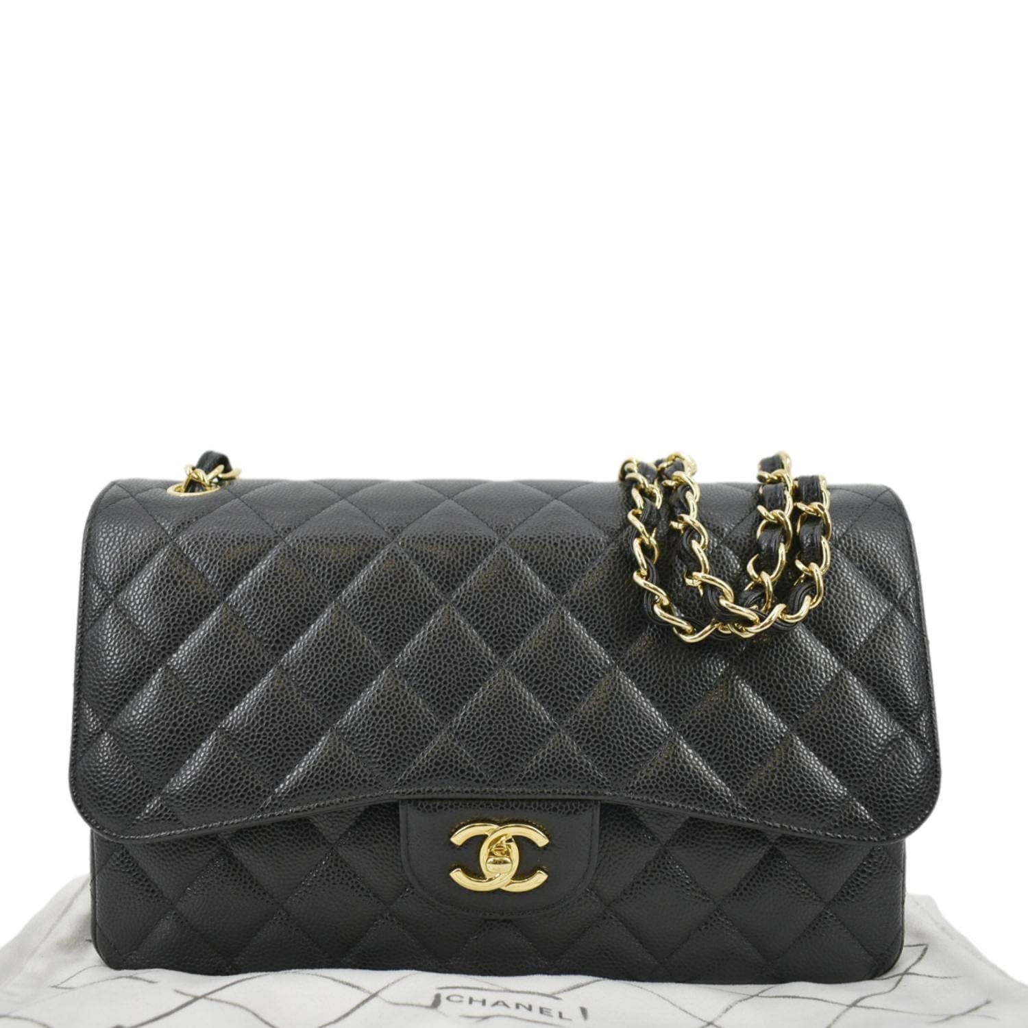Chanel Classic Zip Pouch Quilted Diamond Black in Lambskin with Silver-Tone  - US
