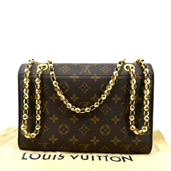 LOUIS VUITTON Victoire Monogram Canvas Crossbody Bag Brown