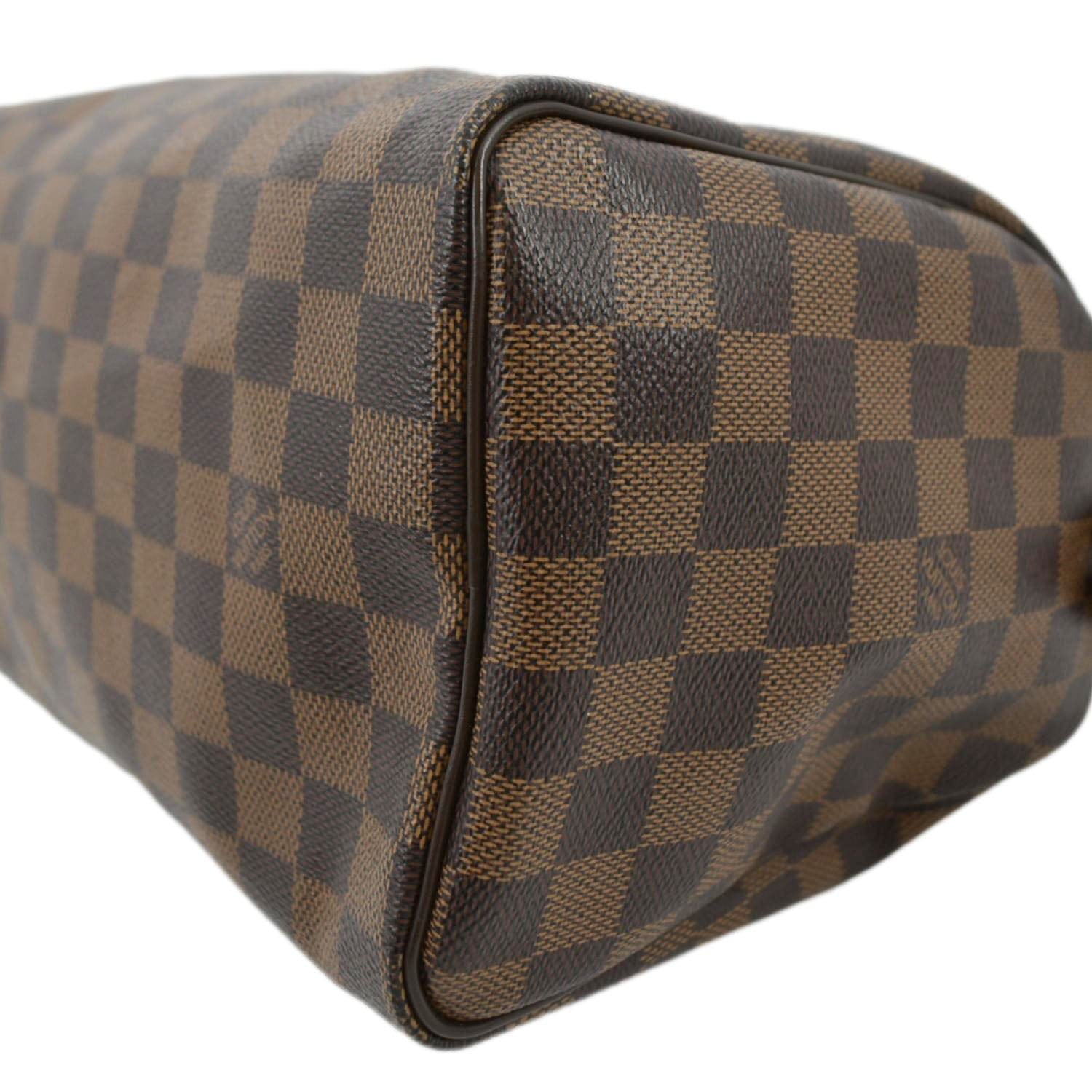 Authentic Louis Vuitton Speedy 25 Damier Ebene Satchel Handbag TR3152  France