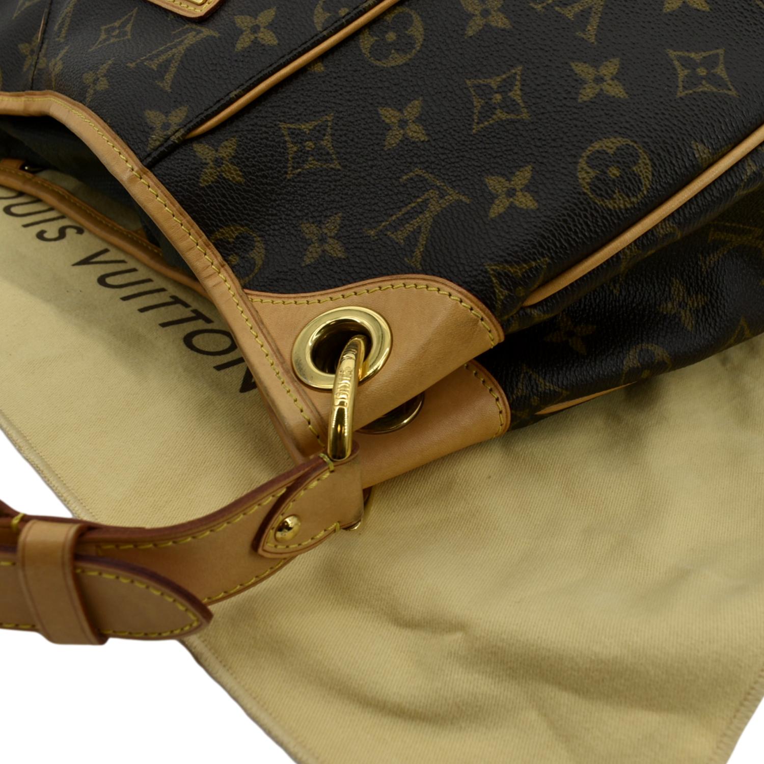 LOUIS VUITTON Galliera PM Shoulder Bag Monogram Leather Brown GD M56382  85JH927