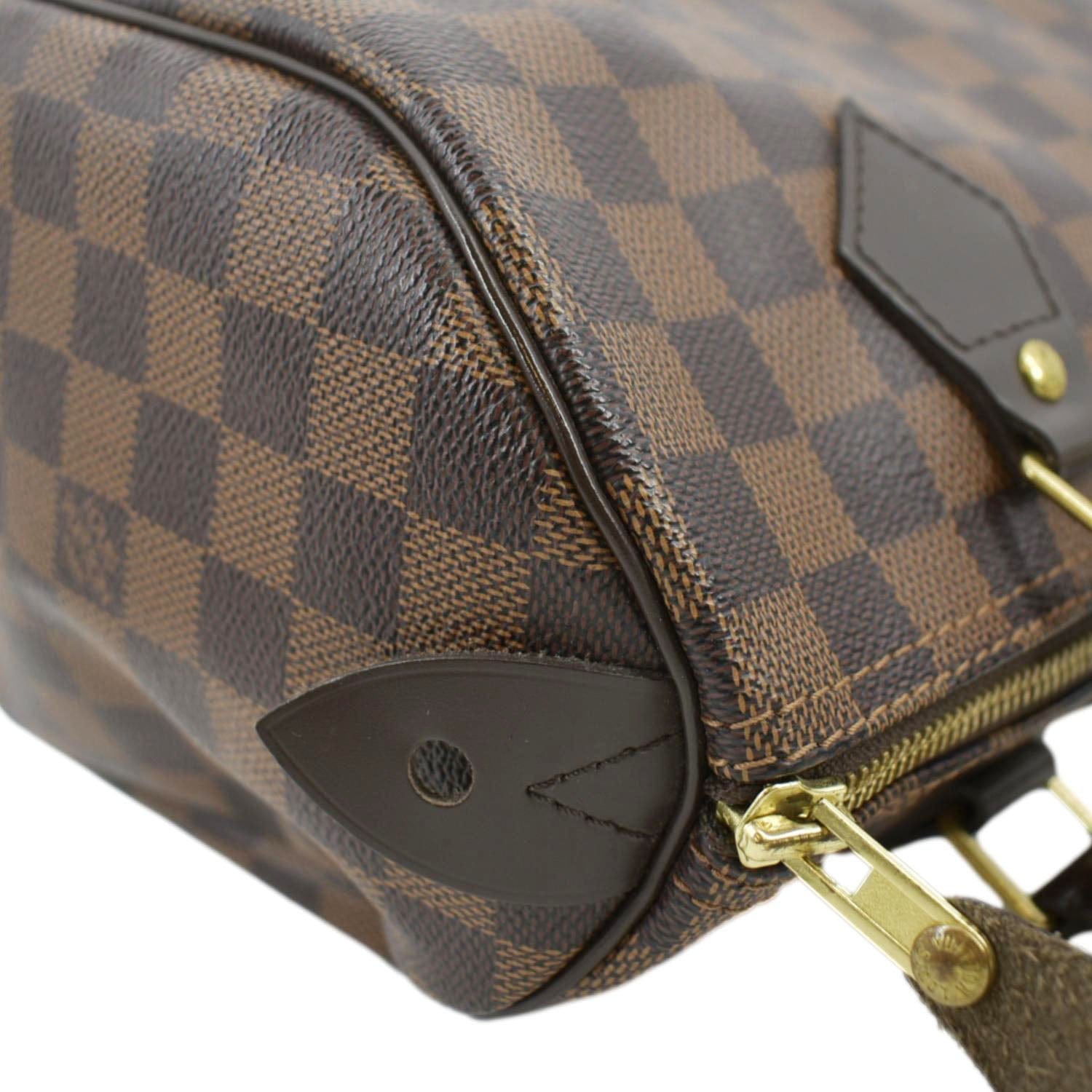 Louis Vuitton Speedy Damier Ebene 25 Brown Handbag