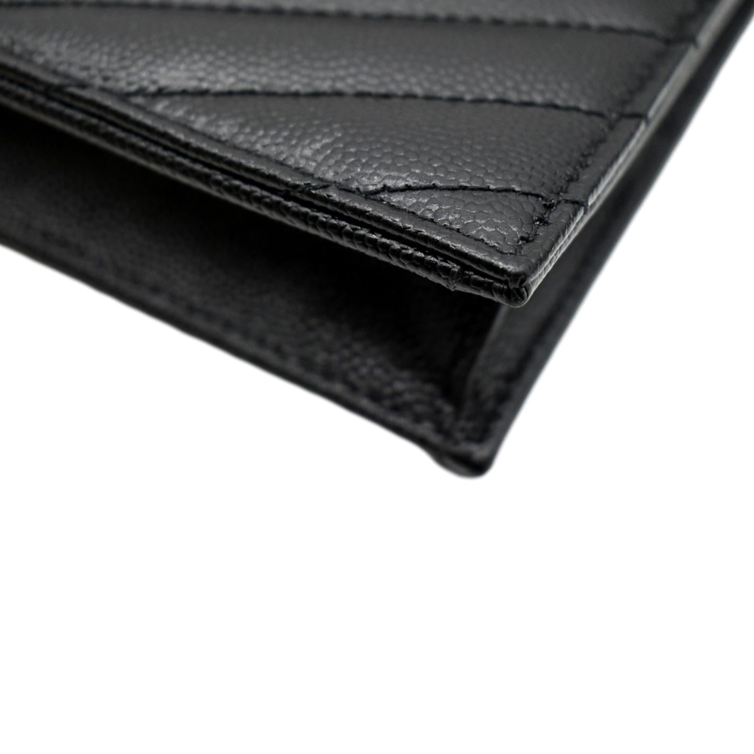 Black Leather Damier Infin Bifold Wallet