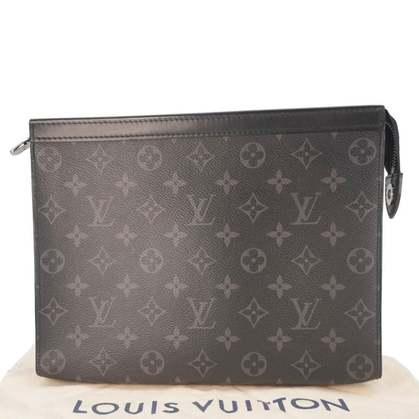 LOUIS VUITTON Voyage MM Monogram Eclipse Pouch Bag Black