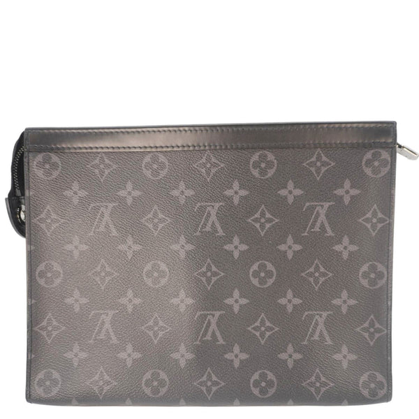 LOUIS VUITTON Voyage MM Monogram Eclipse Pouch Bag Black