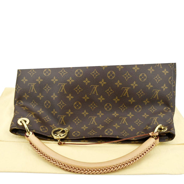 LOUIS VUITTON Artsy MM Monogram Canvas Hobo Bag Brown